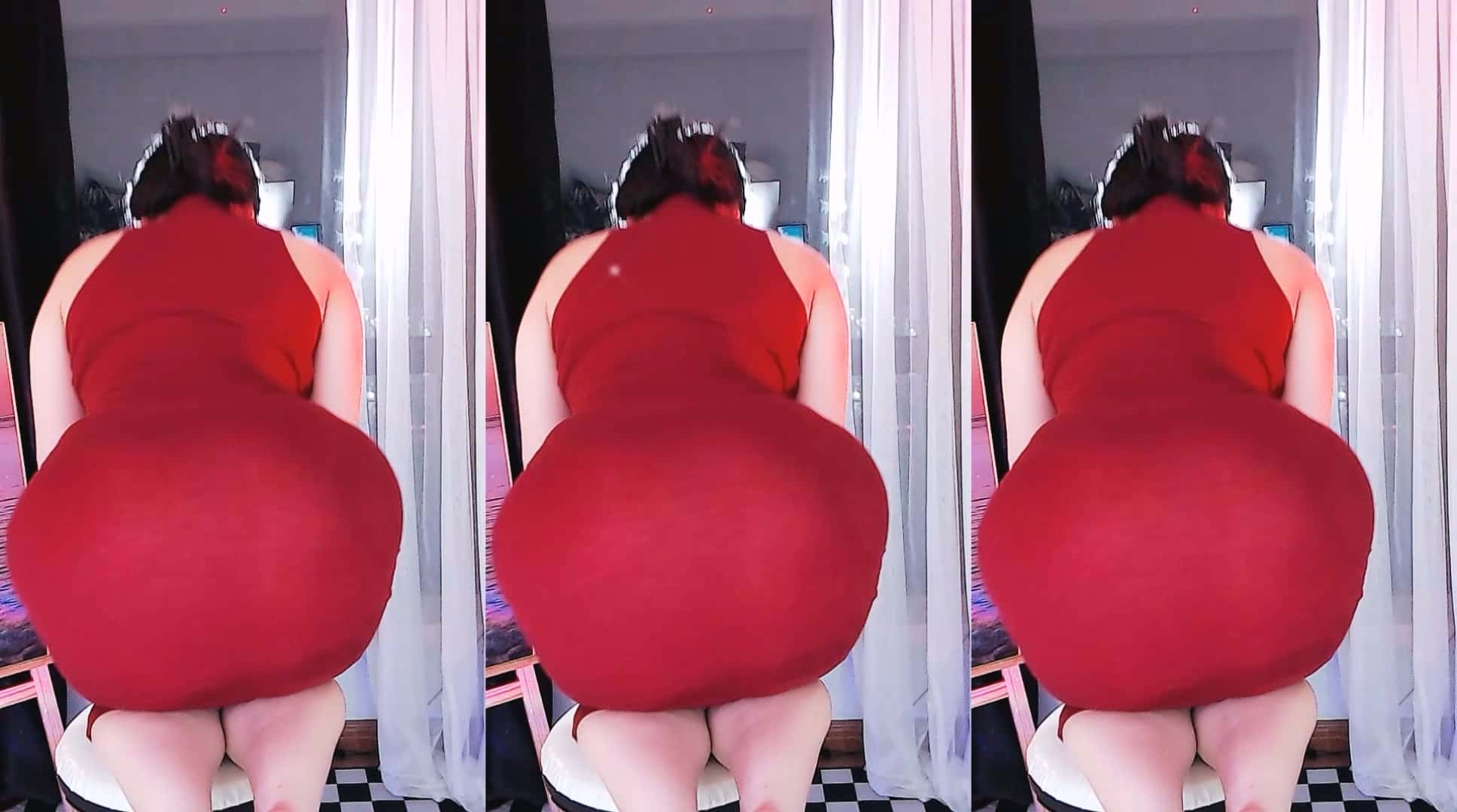 斗鱼主播【酱紫】土豪超火定制丁字制服热舞资源[2V-921M]