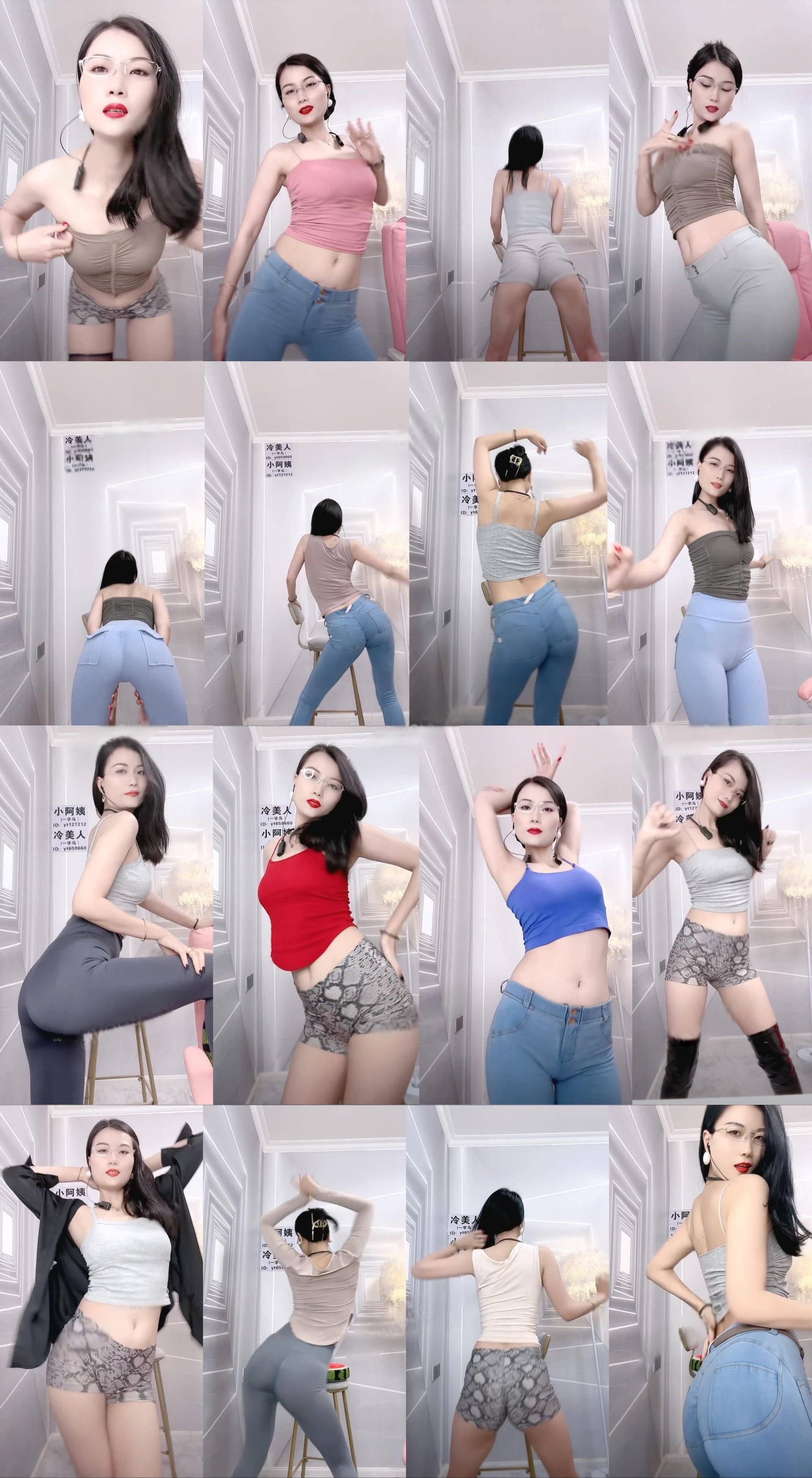 快手主播 – 冷美人 紧身裤直播热舞后背摇剪辑视频合集资源[73V-6.52G]