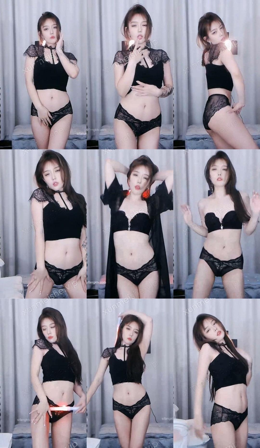 虎牙主播 – 允儿 土豪3500元定制黑色内衣表情炸燃热舞资源[2V-323M]