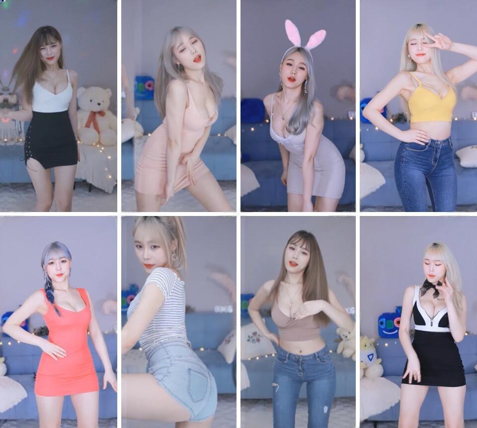 【韩国主播】BJ孝卡 AfreecaTV直播乳摇精选剪辑版资源[16V合成2V-2.1G]