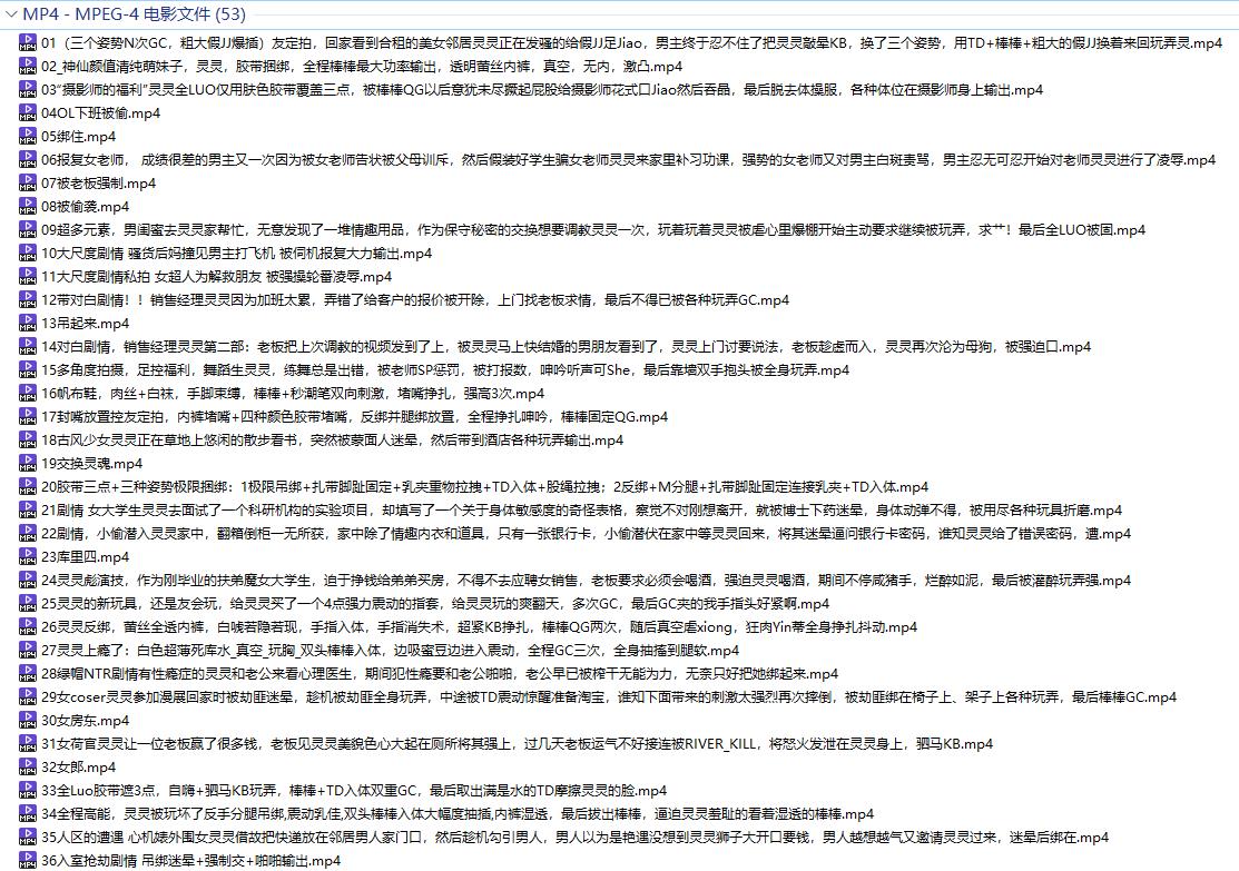 树屋轻调灵灵 – 剧情短剧视频绝版作品集资源[53V-82.4G]