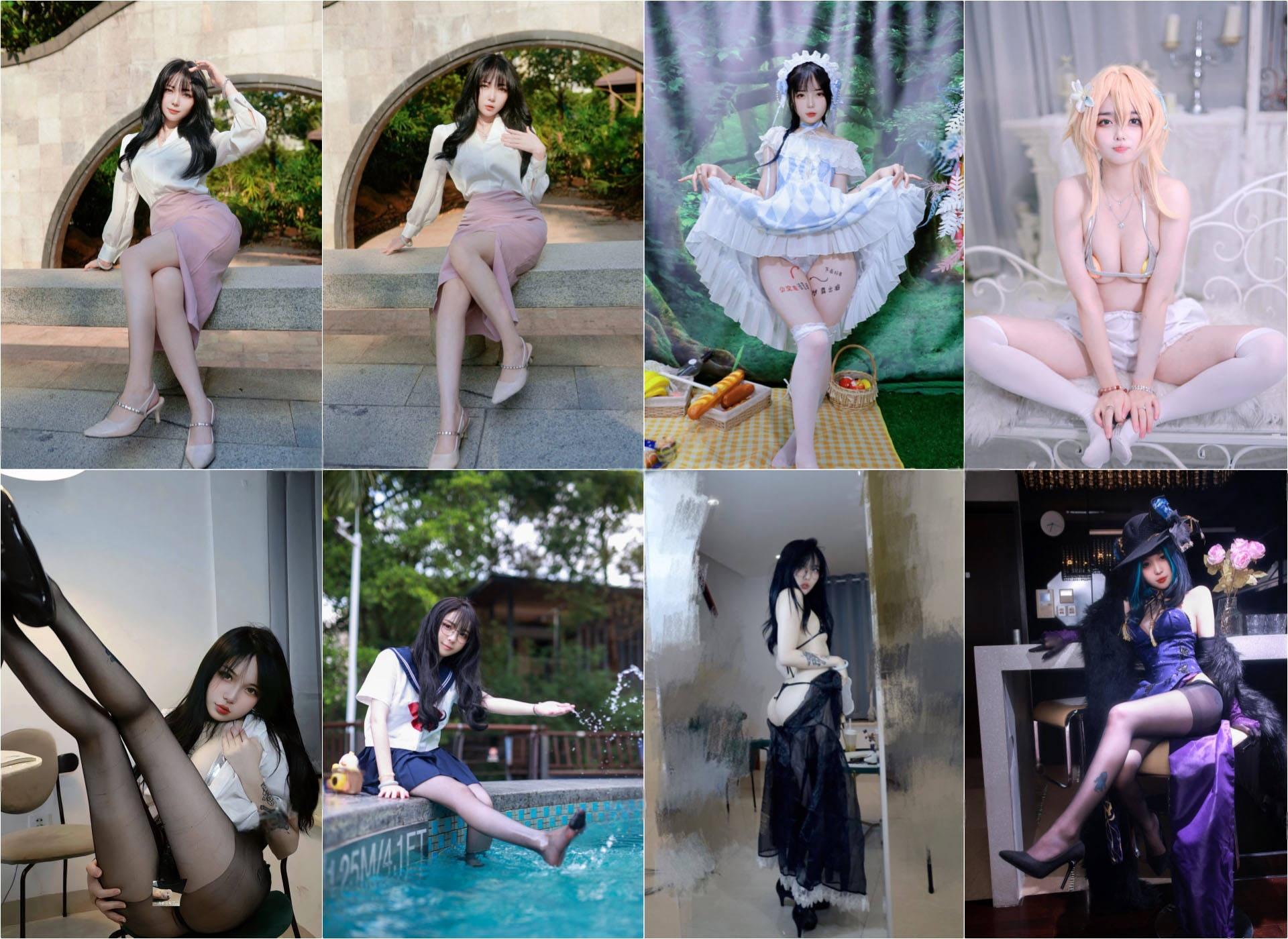 极限视觉反差萝莉【爱吃甜食的仔仔酱】可御可萝 Twitter精选视图资源[50V+141P-185M]