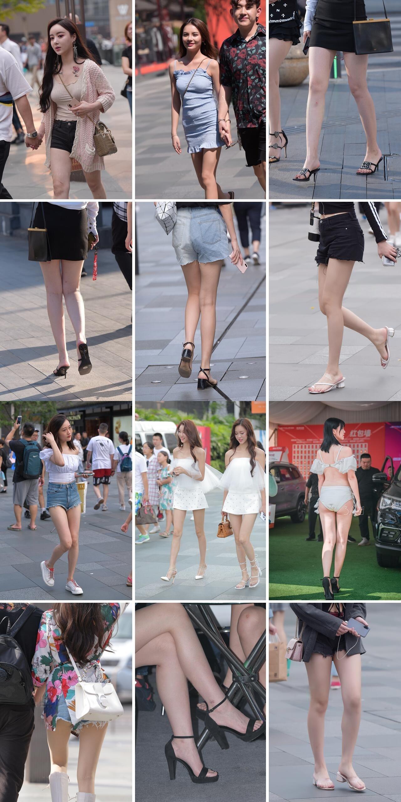 【真实街拍】各种类型的街拍美女图片合大集5000张+资源[11.3G]