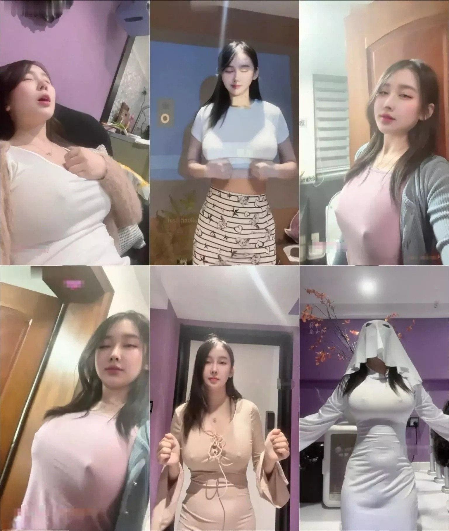 抖音40万粉丝 冰泉女神️ G罩巨RU无罩凸点抖胸舞资源[59V-299M]