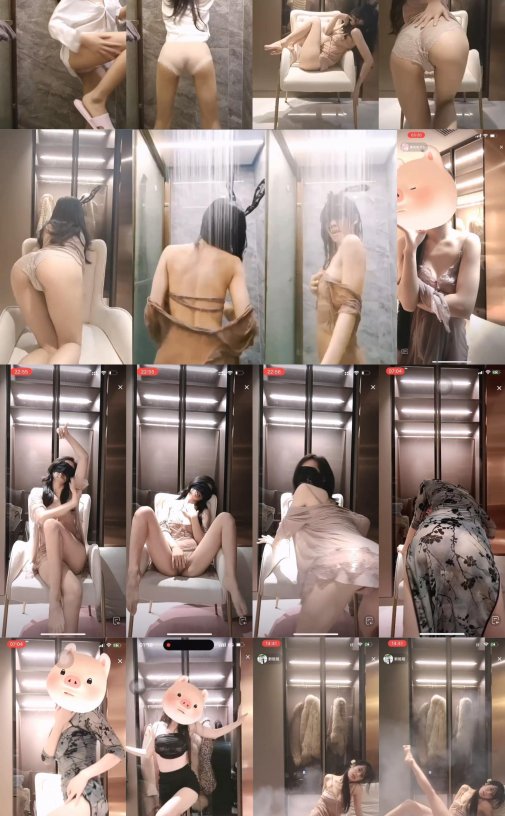 抖音美女主播整活 – 李家三小姐 直播付费跑车定制热舞资源[16V-682M]