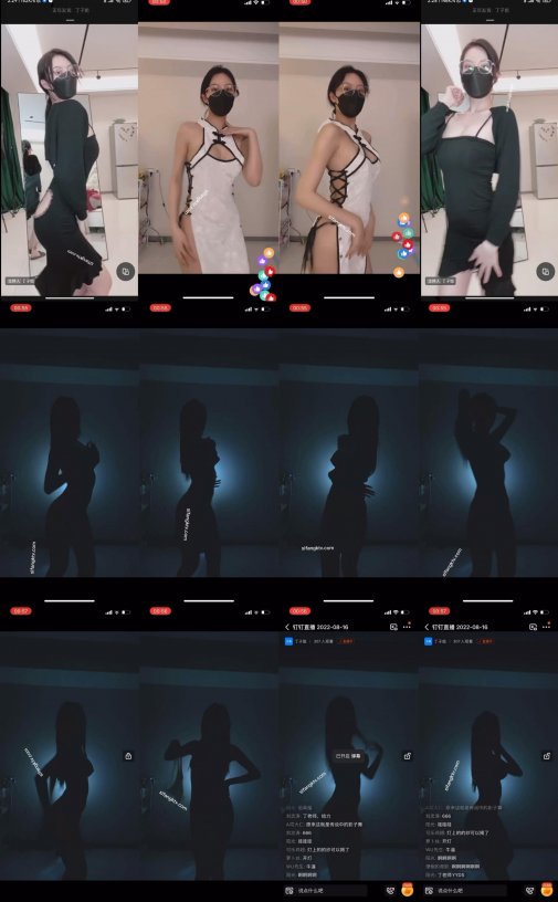 抖音 – 丁子姐 会议室直播&私密影子舞资源[2V-774M]