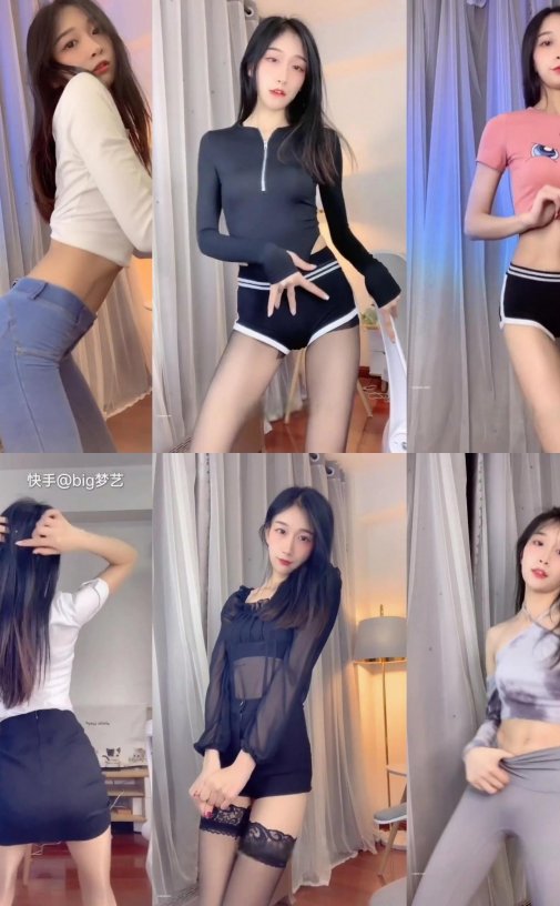 【快手主播】big梦艺 极致身材多种服饰跳舞合集资源[12V-324M]