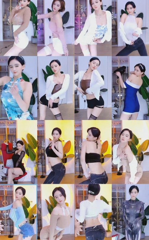 【虎牙主播】中国蓝丶月月王 直播热舞合集资源[78V 6.98G]